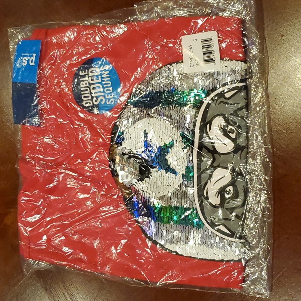*4 for $18* ps by aeropostale nwt lion football t shirt sequin 6